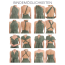 Maxi Infinity-Wickelkleid – Brautjungfernkleid (1000) Grün 34-38