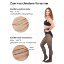 Thermo Strumpfhosen Damen - 160DEN - gefüttert - wärmender Innenfleece - transparenter 20DEN Look - Shaping-Strumpfhose - 1200-TS