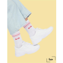 faav - Tennissocken - Crew Socks Print - Team Bride - Hochzeit - JGA - Socken Geschenk - Atmungsaktiv - 1er Pack