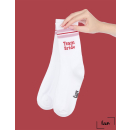 faav - Tennissocken - Crew Socks Print - Team Bride - Hochzeit - JGA - Socken Geschenk - Atmungsaktiv - 1er Pack