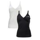 Stilltop HERZMUTTER | 2er Pack (5420) Schwarz|Weiß L