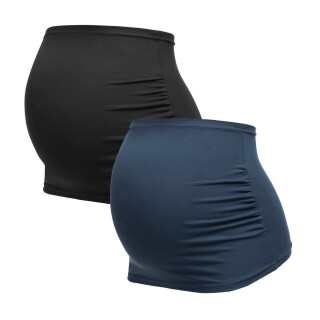 Umstandsbauchband (6000) Schwarz|Blau L